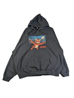 Cincinnati Bengals Nirvana Parody Mens 3XL Black Graphic Hoodie Funny Rock 90s